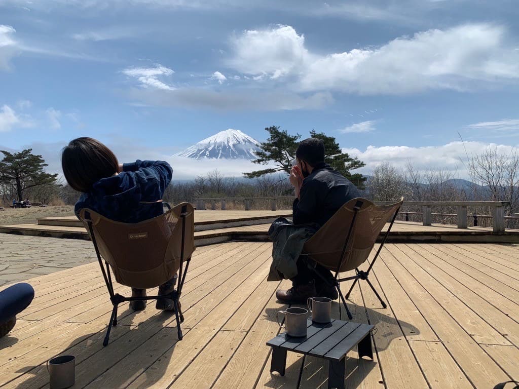 富士山の見える絶景カフェトレッキング